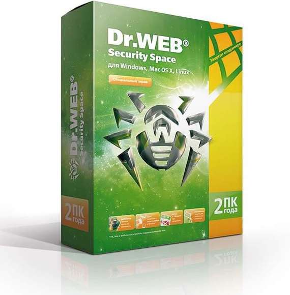 Антивирус DR.WEB Security Space 2 ПК 2 года Новая лицензия BOX [bhw-b-24m-2-a3]